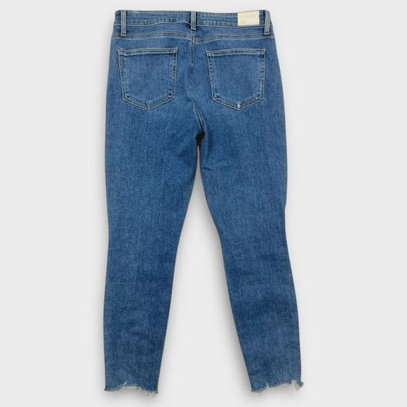 Paige Verdugo Ankle Jeans Jules Destructed Raw Hem Size 32 - Picture 3 of 8